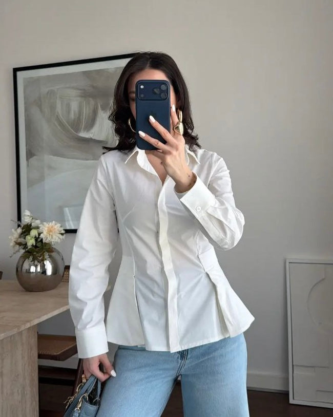 White Waisted Shirt