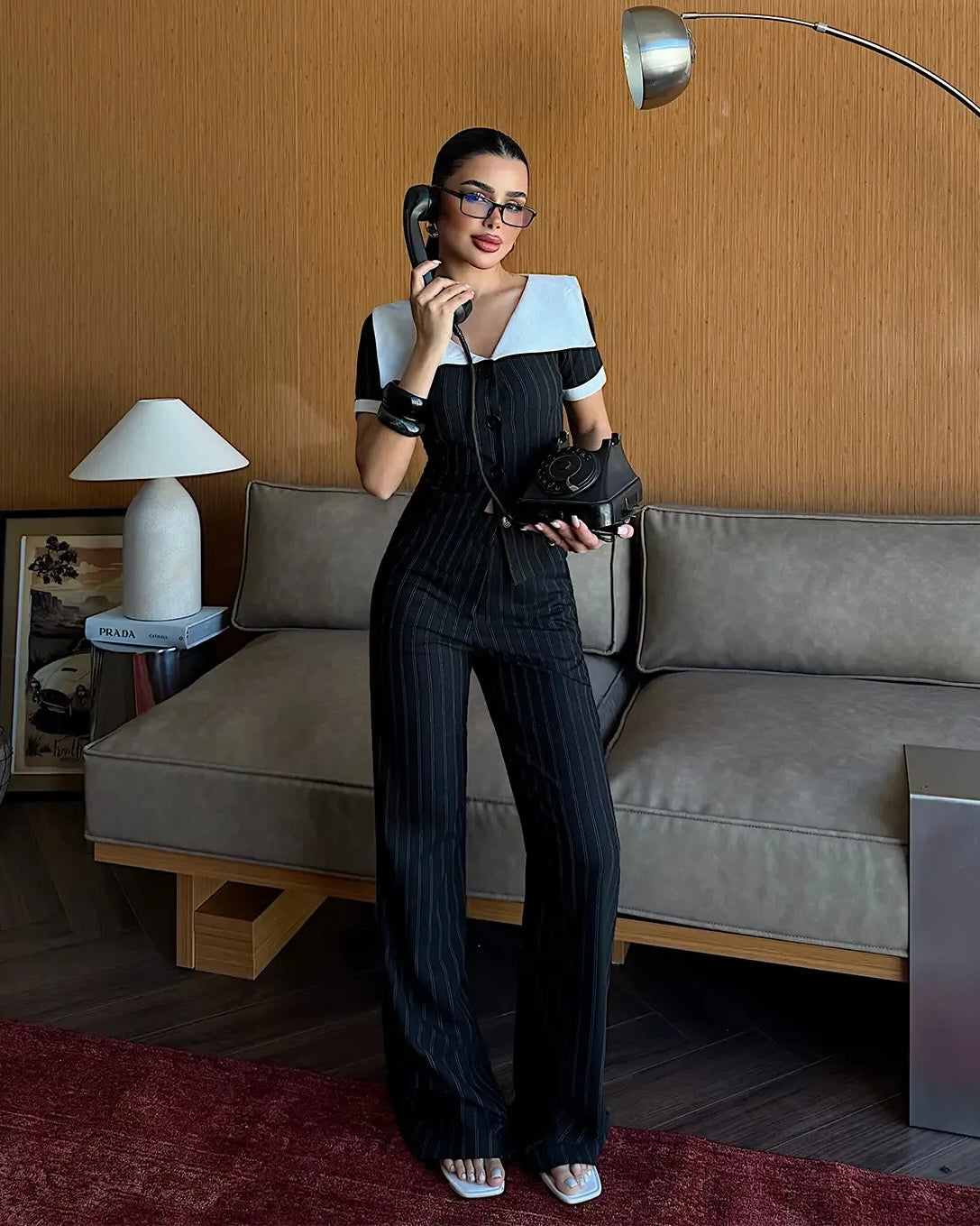 Black Striped Set