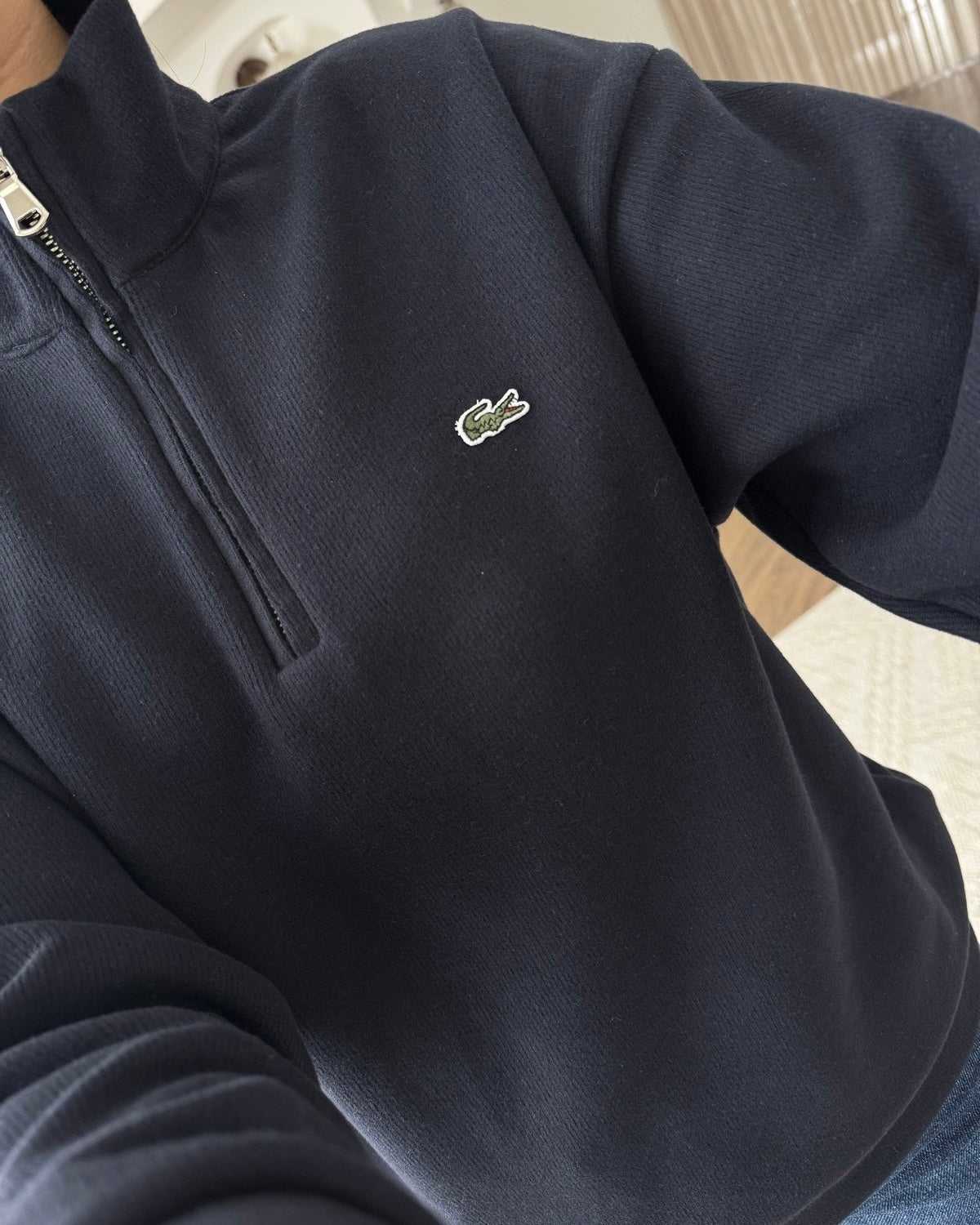 Black Lacoste Sweater