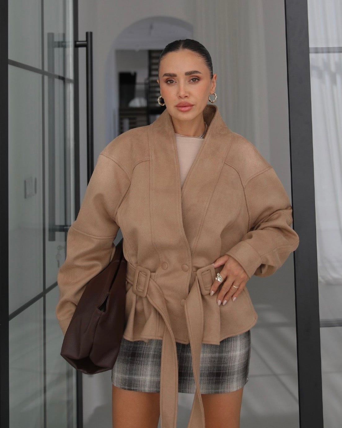 Beige Suede Jacket