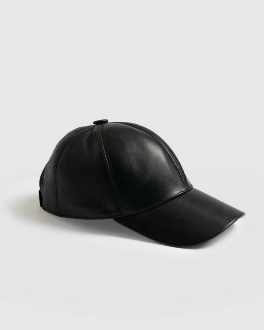 Black Leather Cap