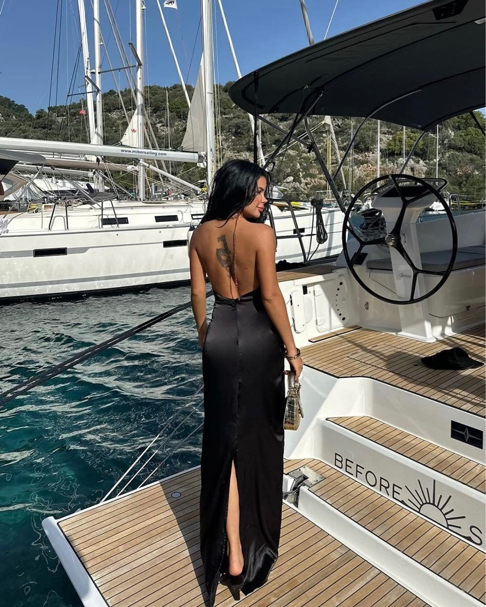 Sofia Black Maxi Dress
