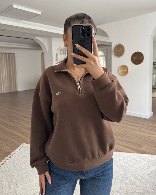 Brown Lacoste Sweater