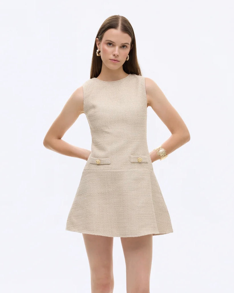 Beige Mini Dress