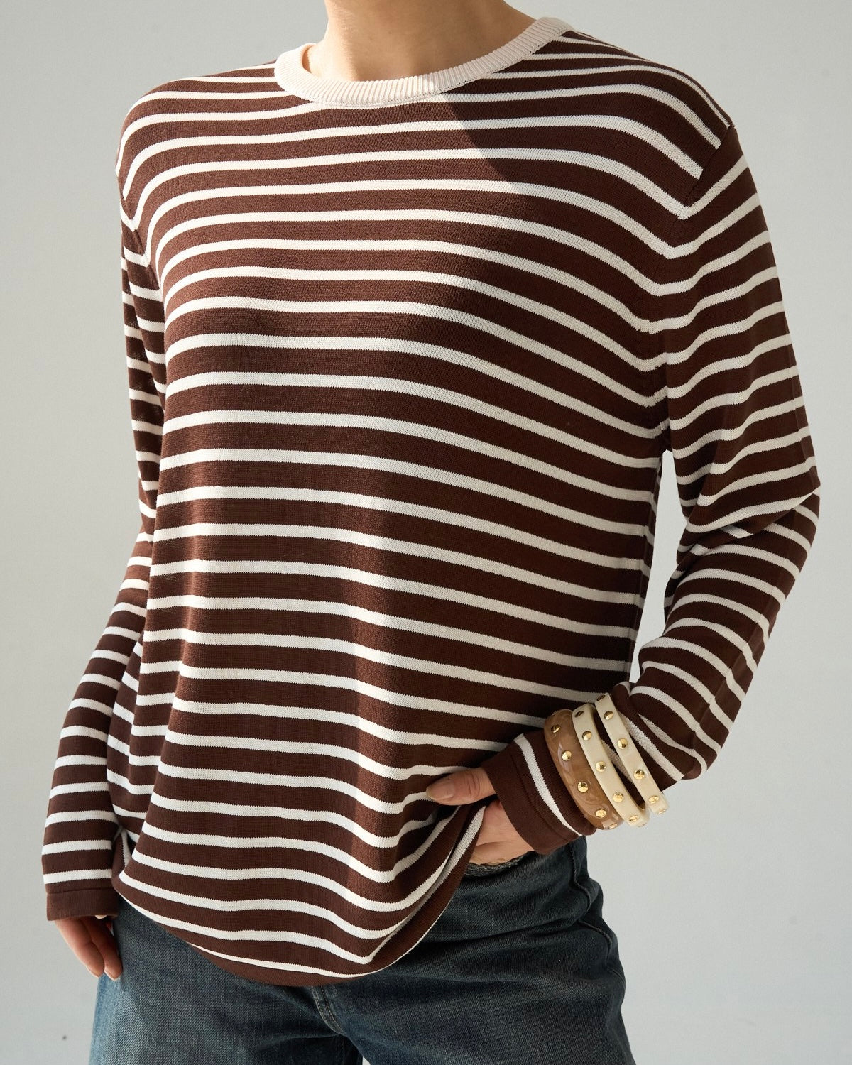 Brown Striped Shirt