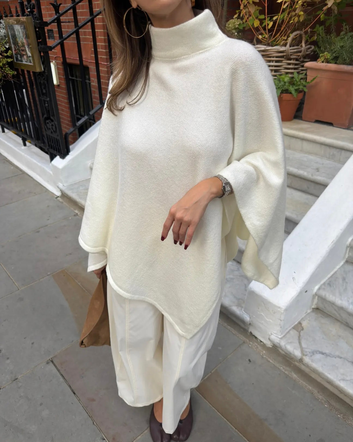 Off White Poncho