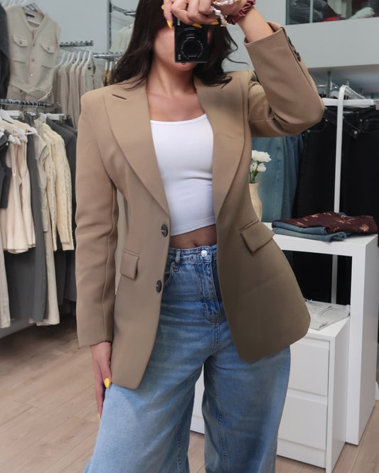Army Green Fitted Blazer
