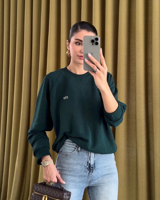 Dark Green Lacoste Sweatshirt