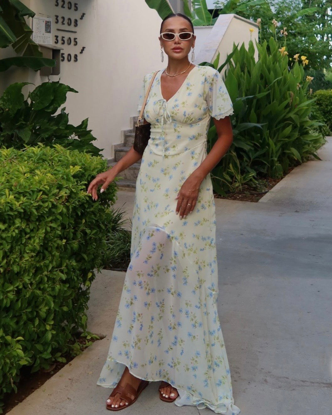 Yellow Floral Dress