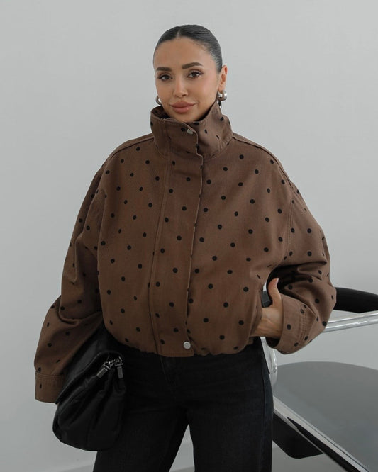 Brown Polka Dot Jacket