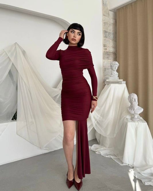 Burgundy Dress