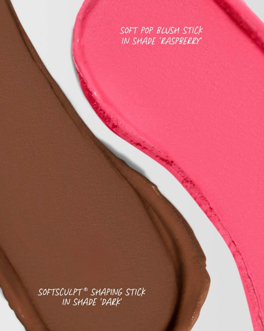 Makeup By Mario Mini Duo - Contour Stick Shade Dark & Blush Stick Shade Raspberry